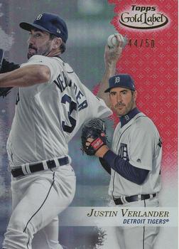 2017 Topps Gold Label - Class 2 Red #30 Justin Verlander Front