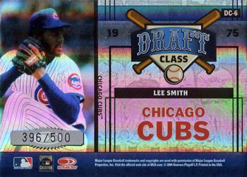2004 Donruss Elite Extra Edition - Draft Class #DC-6 Andre Dawson / Lee Smith Back