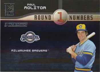2004 Donruss Elite Extra Edition - Round Numbers #RN-4 Paul Molitor Front