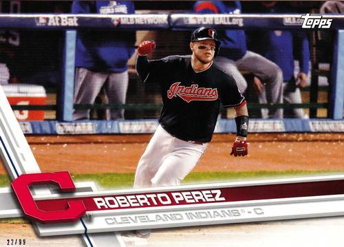 2017 Topps Cleveland Indians 5x7 #CLE-6 Roberto Perez Front
