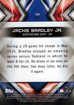 2017 Topps Fire #165 Jackie Bradley Jr. Back