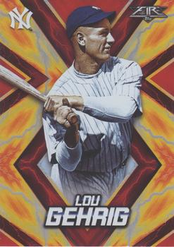 2017 Topps Fire - Flame #54 Lou Gehrig Front