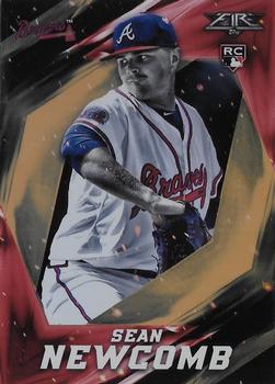 2017 Topps Fire - Orange #7 Sean Newcomb Front