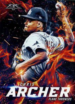 2017 Topps Fire - Flame Throwers #FT-2 Chris Archer Front