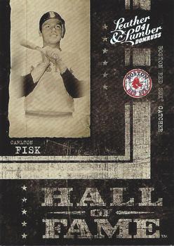 2004 Donruss Leather & Lumber - Hall of Fame Silver #HF-2 Carlton Fisk Front