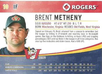 2009 Rogers Winnipeg Goldeyes SGA #NNO Brent Metheny Back