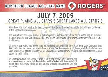 2009 Rogers Winnipeg Goldeyes SGA #NNO All-Stars Back