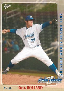 2011 MultiAd Omaha Storm Chasers #8 Greg Holland Front