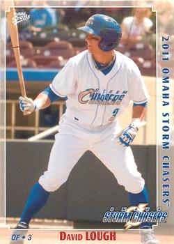 2011 MultiAd Omaha Storm Chasers #10 David Lough Front