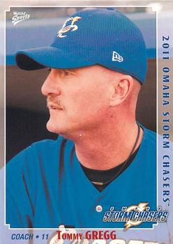 2011 MultiAd Omaha Storm Chasers #25 Tommy Gregg Front