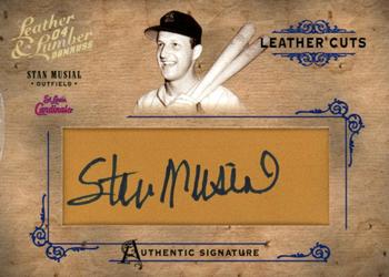 2004 Donruss Leather & Lumber - Leather Cuts Glove Autographs #LC-36 Stan Musial Front