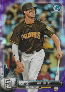 2017 Bowman Chrome - Purple Refractor #11 Wil Myers Front