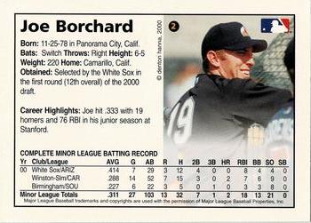 2000 Arizona Fall League Prospects #2 Joe Borchard Back