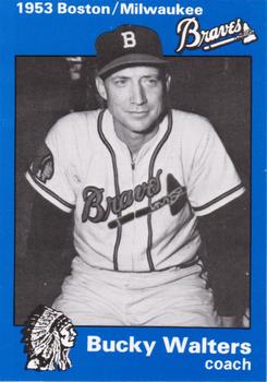 1983 Fritsch 1953 Boston/Milwaukee Braves #31 Bucky Walters Front
