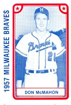 1980 TCMA 1957 Milwaukee Braves #001 Don McMahon Front