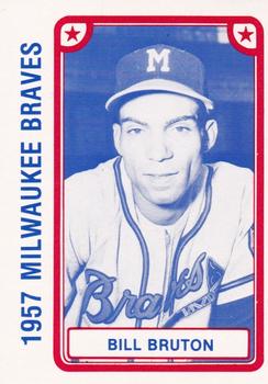 1980 TCMA 1957 Milwaukee Braves #042 Bill Bruton Front