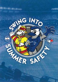 2015 Toronto Blue Jays Fire Safety #NNO www.sparky.org Back
