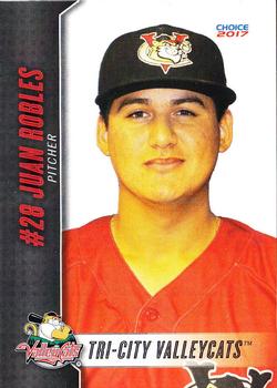 2017 Choice Tri-City ValleyCats Update #45 Juan Robles Front