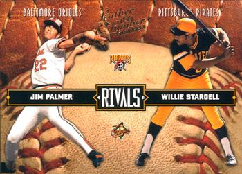 2004 Donruss Leather & Lumber - Rivals #LLR-8 Jim Palmer / Willie Stargell Front