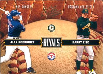 2004 Donruss Leather & Lumber - Rivals #LLR-19 Alex Rodriguez / Barry Zito Front