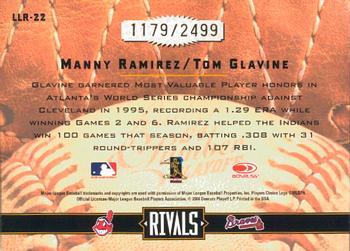 2004 Donruss Leather & Lumber - Rivals #LLR-22 Manny Ramirez / Tom Glavine Back