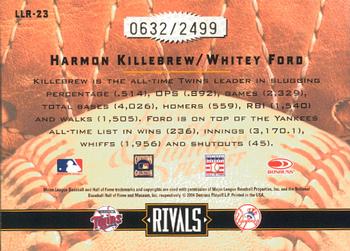 2004 Donruss Leather & Lumber - Rivals #LLR-23 Harmon Killebrew / Whitey Ford Back