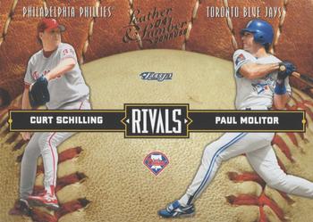 2004 Donruss Leather & Lumber - Rivals #LLR-38 Curt Schilling / Paul Molitor Front