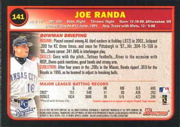 2003 Bowman #141 Joe Randa Back