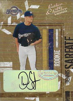 2004 Donruss Leather & Lumber - Signatures Silver #170 Dennis Sarfate Front