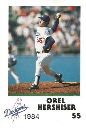 1984 Los Angeles Dodgers Police #NNO Orel Hershiser Front