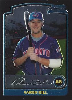 2003 Bowman Draft Picks & Prospects - Chrome #BDP95 Aaron Hill Front