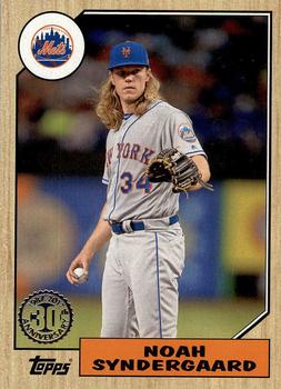 2017 Topps Update - 1987 Topps Baseball 30th Anniversary #US87-3 Noah Syndergaard Front