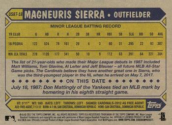 2017 Topps Update - 1987 Topps Baseball 30th Anniversary #US87-18 Magneuris Sierra Back