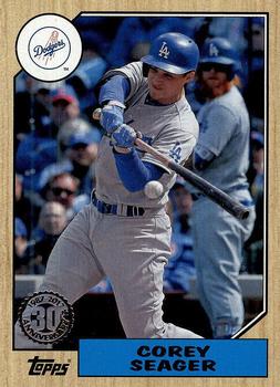 2017 Topps Update - 1987 Topps Baseball 30th Anniversary #US87-39 Corey Seager Front