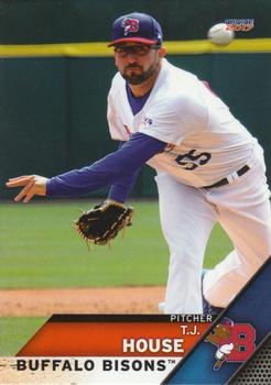 2017 Choice Buffalo Bisons #11 T.J. House Front
