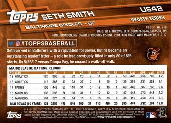 2017 Topps Update - Rainbow Foil #US42 Seth Smith Back