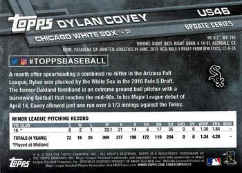 2017 Topps Update - Rainbow Foil #US46 Dylan Covey Back