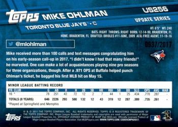 2017 Topps Update - Gold #US256 Mike Ohlman Back