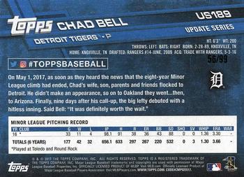 2017 Topps Update - Vintage Stock #US189 Chad Bell Back