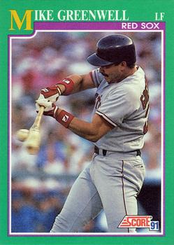 1991 Score #130 Mike Greenwell Front