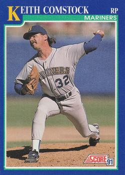 1991 Score #502 Keith Comstock Front