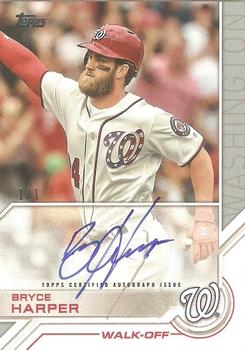 2017 Topps Update - Topps Salute Autographs Platinum #SA-BHR Bryce Harper Front