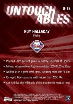2017 Topps Update - Untouchables #U-18 Roy Halladay Back