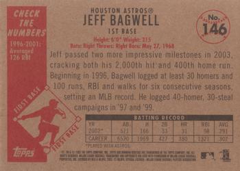 2003 Bowman Heritage #146 Jeff Bagwell Back