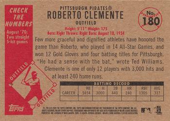 2003 Bowman Heritage #180 Roberto Clemente Back