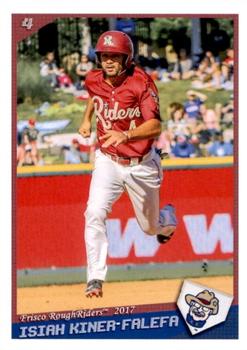 2017 Grandstand Frisco RoughRiders #14 Isiah Kiner-Falefa Front