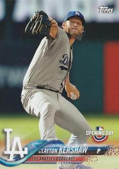 2018 Topps Opening Day #1 Clayton Kershaw Front
