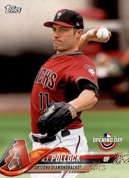 2018 Topps Opening Day #8 A.J. Pollock Front