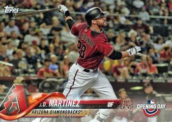 2018 Topps Opening Day #10 J.D. Martinez Front