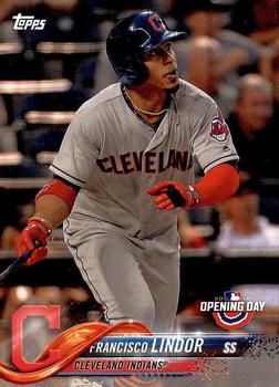 2018 Topps Opening Day #39 Francisco Lindor Front